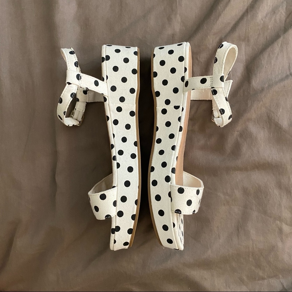 Polka Dot Platform Sandals